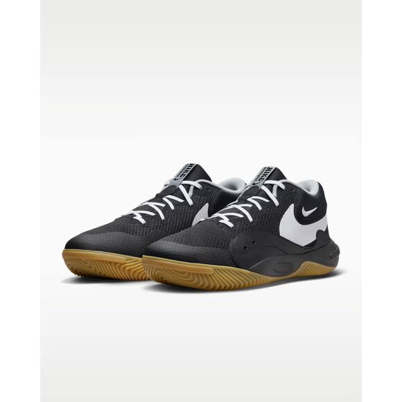Nike Hyperquick Volleyball Shoes Black/Flat Silver/White Sz M 10 W 11.5